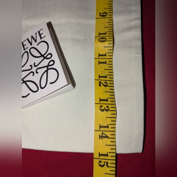 Loewe Dust Storage Bag With Drawstring and Care Booklet White 15" x 8"  EUC - Picture 5 of 6